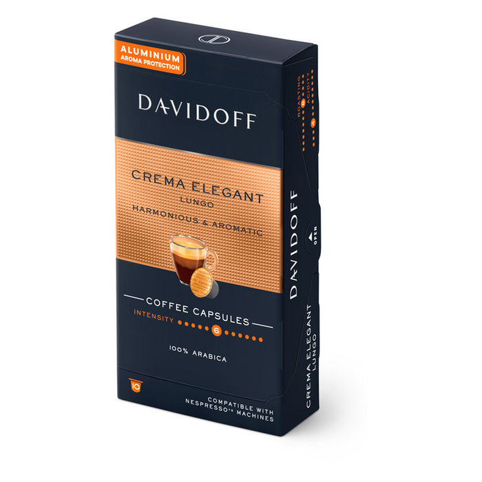 COFFEE DAVIDOFF CREMA ELEGANT LUNGO 10PCS.