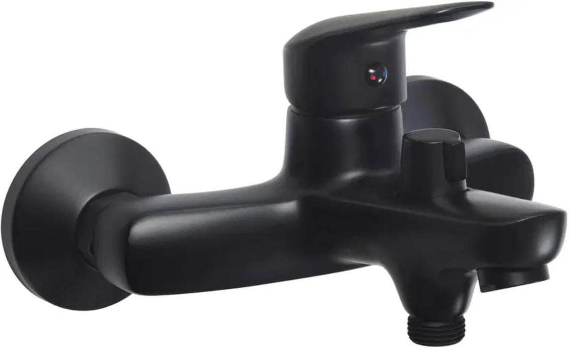 WALL-MOUNTED BATH/SHOWER MIXER BORO NERO