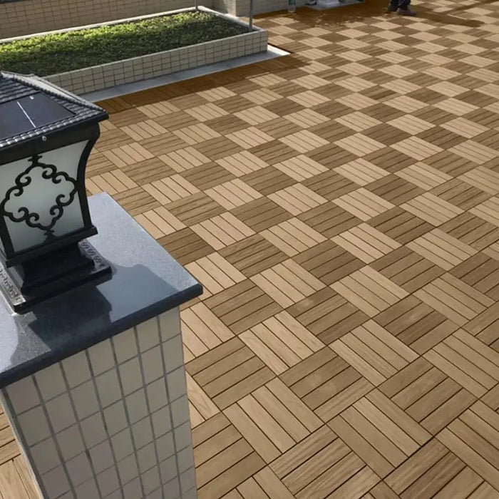 DECKING TILE 30X30CM GREEN WALL SS05OAK - Декинг плочи<<<Външни настилки<<<Градина<<<Praktiker&&&Декинг плочи<<<Външни