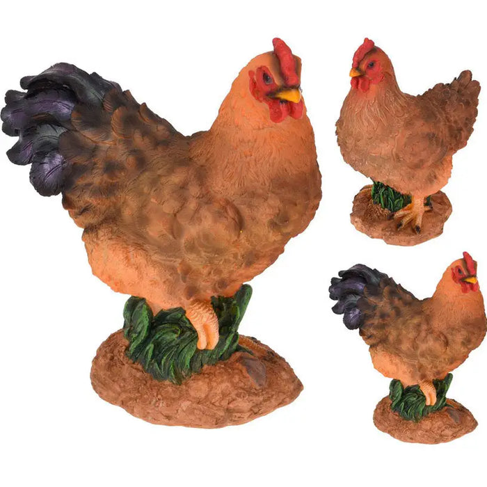 DECO FIGURE ROOSTER/HEN 27CM - Декоративни фигури<<<Градина<<<Praktiker