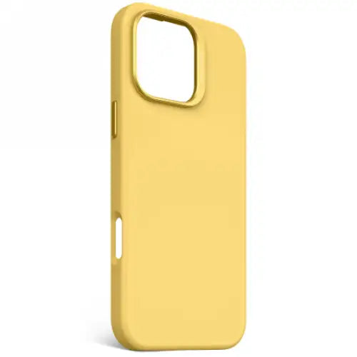 Decoded AntiMicrobial Silicone Backcover with MagSafe for iPhone 16 Pro Max - Yellow - Cell phone cases