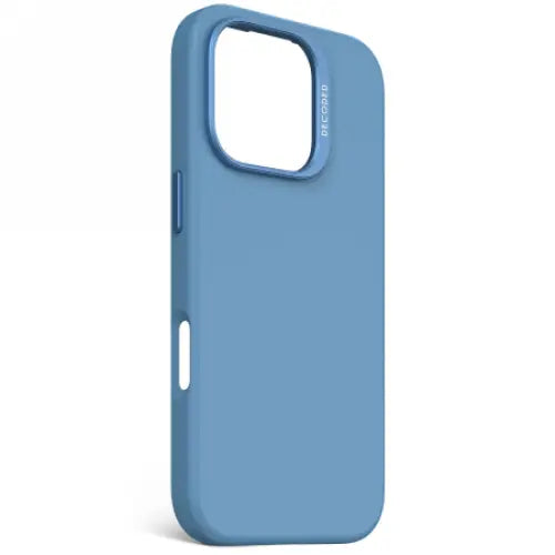 Decoded AntiMicrobial Silicone Backcover with MagSafe for iPhone 16 Pro - Blue - Cell phone cases and covers<<<HurtelXML