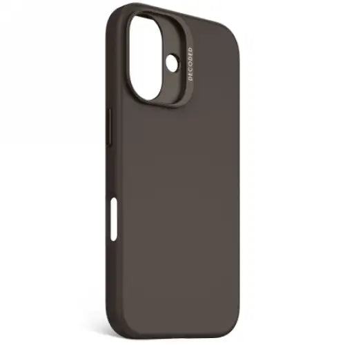 Decoded AntiMicrobial Silicone Backcover with MagSafe for iPhone 16 - Dark Brown - Cell phone cases