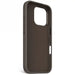 Decoded AntiMicrobial Silicone Stacks Backcover with MagSafe for iPhone 16 Pro - Dark Brown - Cell phone cases