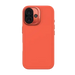 Decoded AntiMicrobial Silicone Stacks Backcover with MagSafe for iPhone 16 - Orange - Cell phone cases