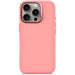 Decoded AntiMicrobial Silicone Stacks Backcover with MagSafe for iPhone 16 Pro - Pink - Cell phone cases