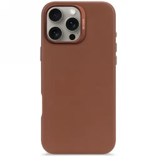 Decoded Leather Backcover case with MagSafe for iPhone 16 Pro Max - brown - Cell phone cases and covers<<<HurtelXML