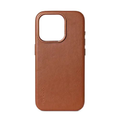 Decoded Leather Case with MagSafe for iPhone 15 Pro - brown - Cell phone cases and covers<<<HurtelXML