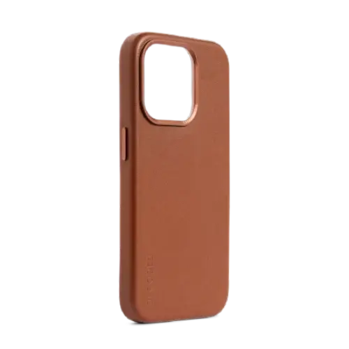 Decoded Leather Case with MagSafe for iPhone 15 Pro - brown - Cell phone cases and covers<<<HurtelXML