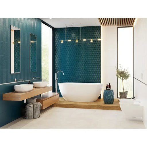 DECOR CERAMICA COLOR BLUE MAT 30X60 CM - Стенни плочки и декорация<<<Плочки и лайстни<<<Баня<<<Praktiker&&&Стенни