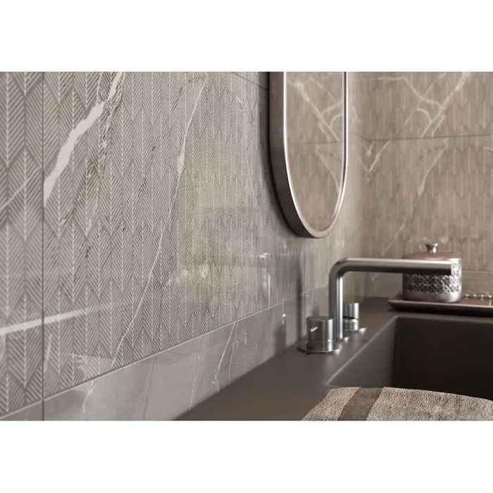 DECOR CERSANIT ASSIER GRAY 29.7X60 CM - Стенни плочки и декорация<<<Плочки и лайстни<<<Баня<<<Praktiker&&&Стенни плочки