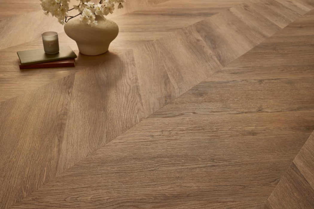 SPC FLOORING CHEVRON GARDA OAK 4.5MM