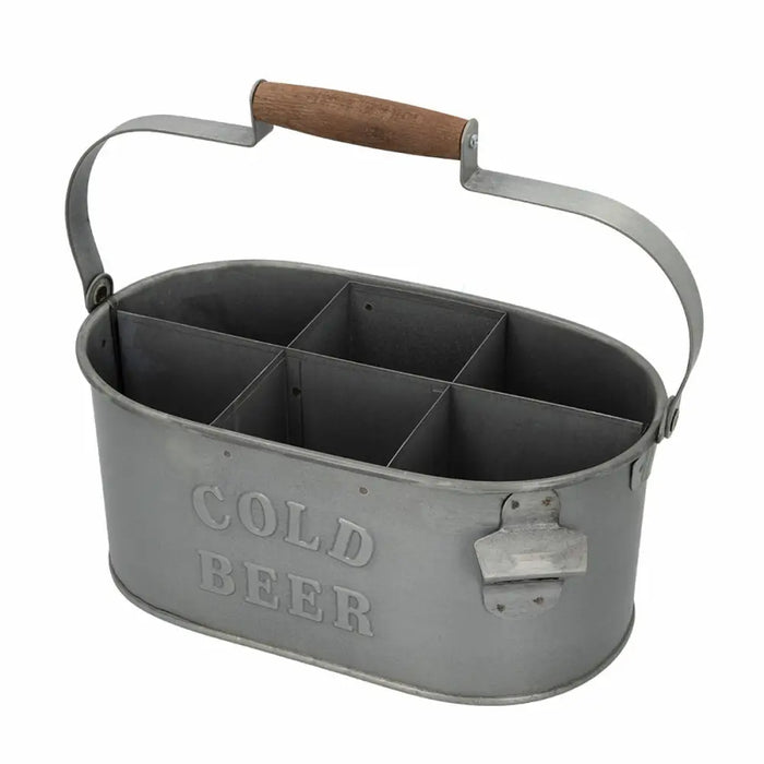 Decorative basket Aktive 35,5 x 16 x 19,5 cm Bottle rack (6 Units) - Декорация и Осветление<<<Дом