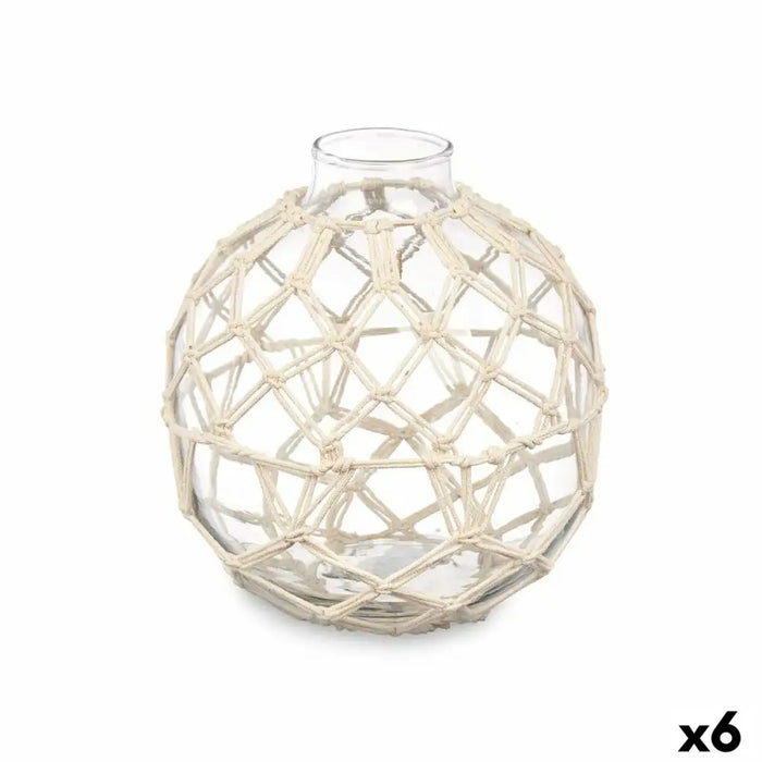 Decorative bauble Gift Decor White Transparent 18 x 20 x 18 cm 18 x 20 cm (6 Units) - Декорация и Осветление<<<Дом
