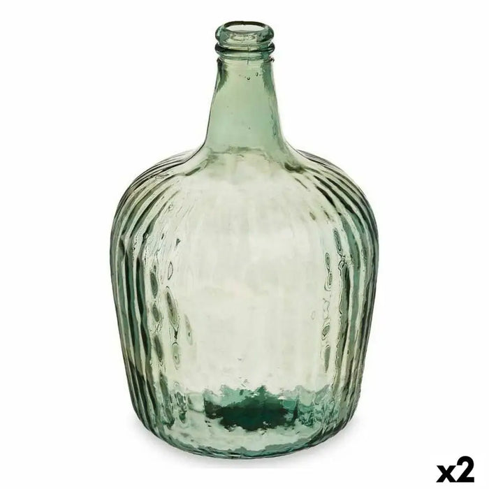 Decorative bottle Gift Decor Champagne Stripes 8 L 22 x 37,5 x 22 cm Decoration (2 Units) - Декорация и