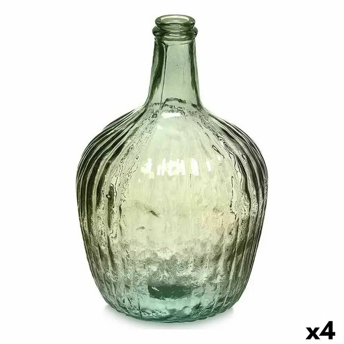 Decorative bottle Gift Decor Green Stripes 4 L 17 x 29 x 17 cm Decoration (4 Units) - Декорация и Осветление<<<Дом