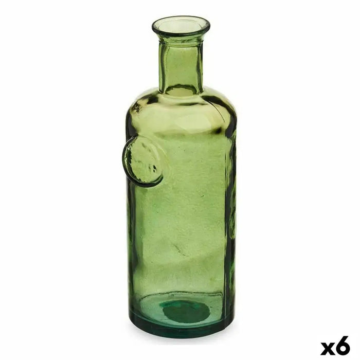 Decorative bottle Gift Decor Stamp Green 11,7 x 33,5 x 11,7 cm Decoration (6 Units) - Декорация и Осветление<<<Дом
