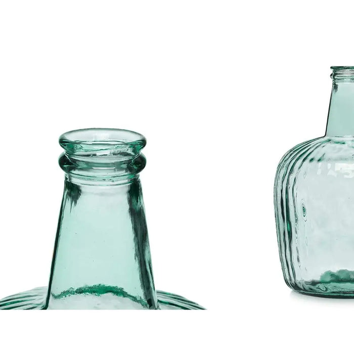 Decorative bottle Gift Decor Transparent Stripes 8 L 14 x 44 x 13 cm 20 x 37,5 x 20 cm Decoration (2 Units) - Декорация