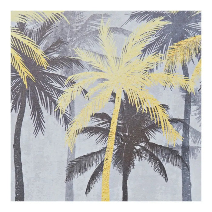 Decorative box DKD Home Decor Black Golden MDF Wood Palms Tropical Counter (2 Units) - Декорация и Осветление<<<Дом