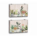 Decorative box DKD Home Decor Green Beige MDF Wood Plant pot Plant Counter (2 Units) - Декорация и Осветление<<<Дом