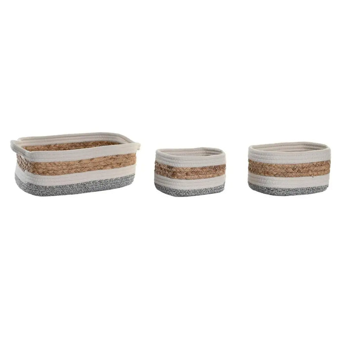 Decorative box DKD Home Decor Natural Fibre 33 x 23 x 13 cm - Декорация и Осветление<<<Дом Градина<<<BigBuy&&&Други