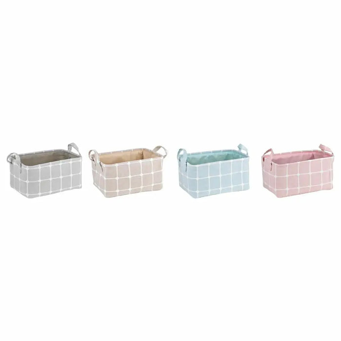Decorative box DKD Home Decor Polyester EVA (35 x 25 x 18 cm) (4 Units) - Декорация и Осветление<<<Дом