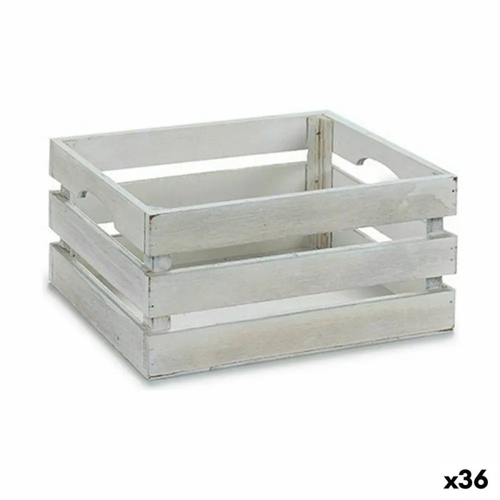 Decorative box Gift Decor White Wood Poplar Aspen wood (36 Units) - Декорация и Осветление<<<Дом
