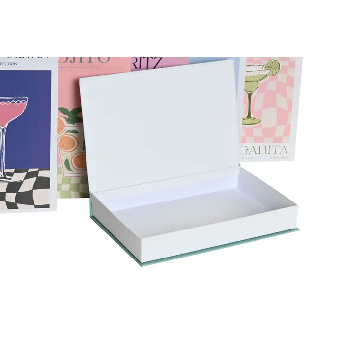 Decorative box Home ESPRIT Multicolour Cardboard (6 Units) - Декорация и Осветление<<<Дом Градина<<<BigBuy&&&Други