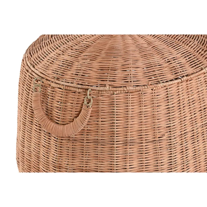 Decorative box Home ESPRIT Natural Metal Tropical (2 Pieces) - Декорация и Осветление<<<Дом Градина<<<BigBuy&&&Други