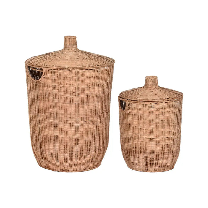 Decorative box Home ESPRIT Natural Metal Tropical (2 Pieces) - Декорация и Осветление<<<Дом Градина<<<BigBuy&&&Други