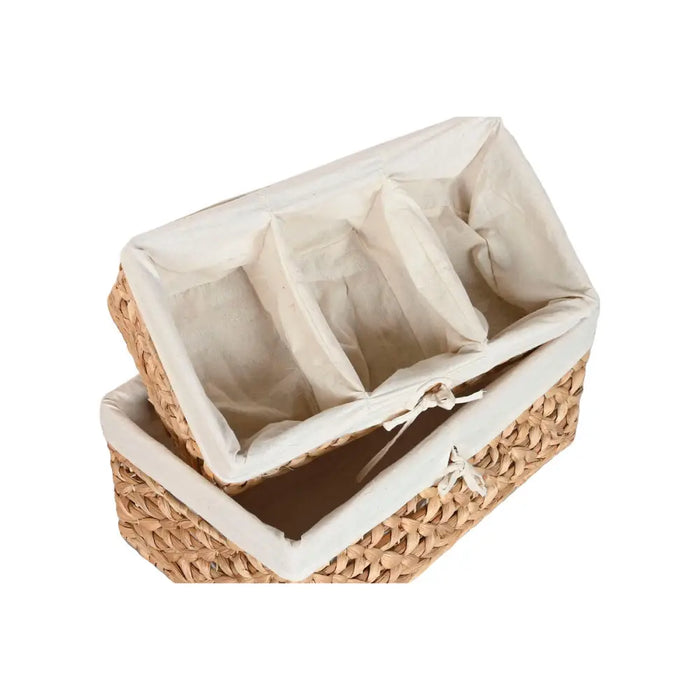 Decorative box Home ESPRIT Natural Water hyacinth Tropical - Декорация и Осветление<<<Дом Градина<<<BigBuy&&&Други