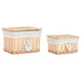 Decorative box Home ESPRIT Natural wicker Boho (2 Pieces) - Декорация и Осветление<<<Дом Градина<<<BigBuy&&&Други