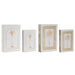 Decorative box Home ESPRIT White Golden MDF Wood (2 Units) - Декорация и Осветление<<<Дом Градина<<<BigBuy&&&Други