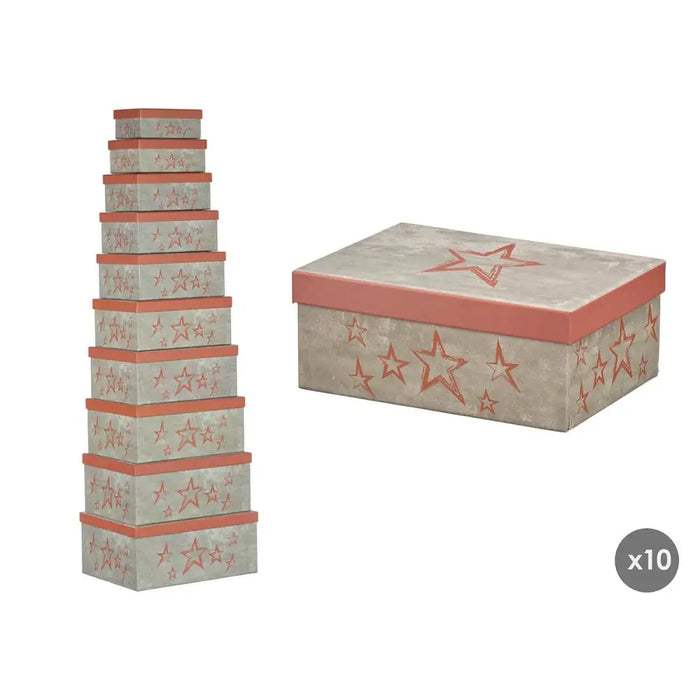 Decorative box Pincello Tile Cardboard (2 Units) - Декорация и Осветление<<<Дом Градина<<<BigBuy&&&Други артикули за