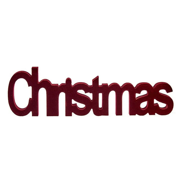 Decorative Figure Christmas 11 x 2,5 x 36,5 cm Red Wood - Декорация и Осветление<<<Дом Градина<<<BigBuy&&&Коледни
