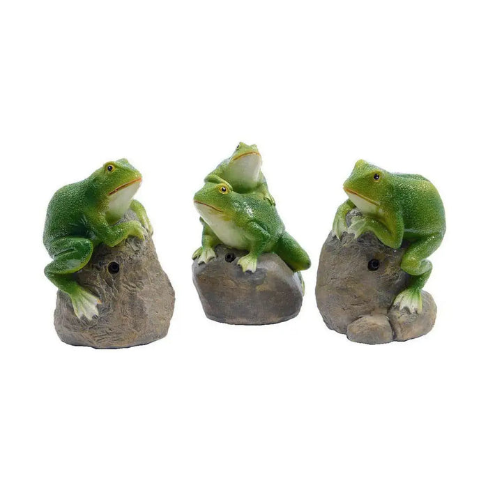 Decorative Figure Decoris with sound 8 x 7,4 x 11,5 cm Green Frog - Декорация и Осветление<<<Дом