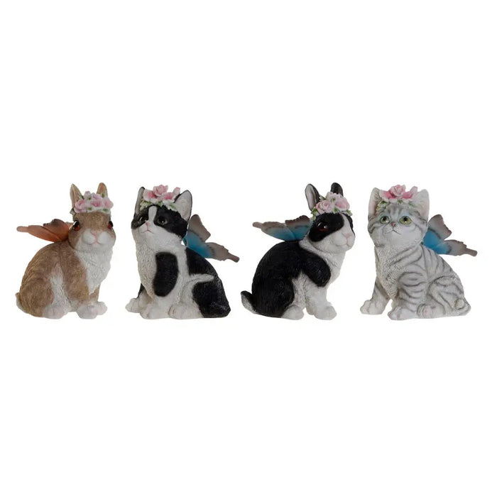 Decorative Figure DKD Home Decor 11 x 13 x 15 cm animals (4 Units) - Декорация и Осветление<<<Дом
