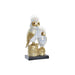 Decorative Figure DKD Home Decor 14,5 x 9 x 26 cm Owl Golden White - Декорация и Осветление<<<Дом