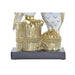 Decorative Figure DKD Home Decor 14,5 x 9 x 26 cm Owl Golden White - Декорация и Осветление<<<Дом
