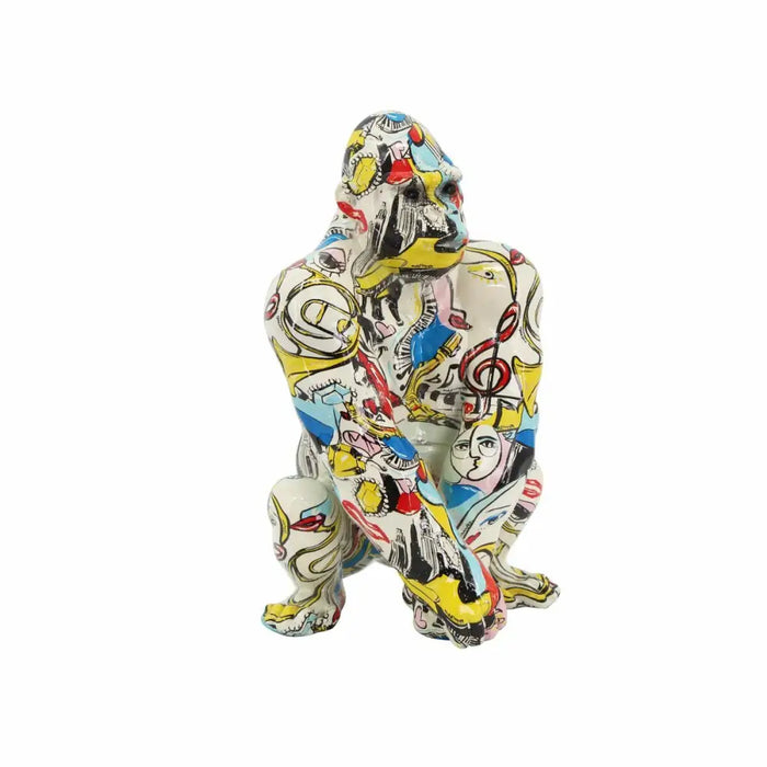 Decorative Figure DKD Home Decor 14 x 13 x 22 cm Multicolour Gorilla Modern - Декорация и Осветление<<<Дом