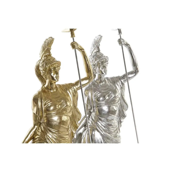 Decorative Figure DKD Home Decor 16,5 x 10,5 x 50 cm Silver Golden Neoclassical (2 Units) - Декорация и