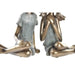 Decorative Figure DKD Home Decor 17 x 13 x 22 cm Red Golden Turquoise Kids (2 Units) - Декорация и Осветление<<<Дом