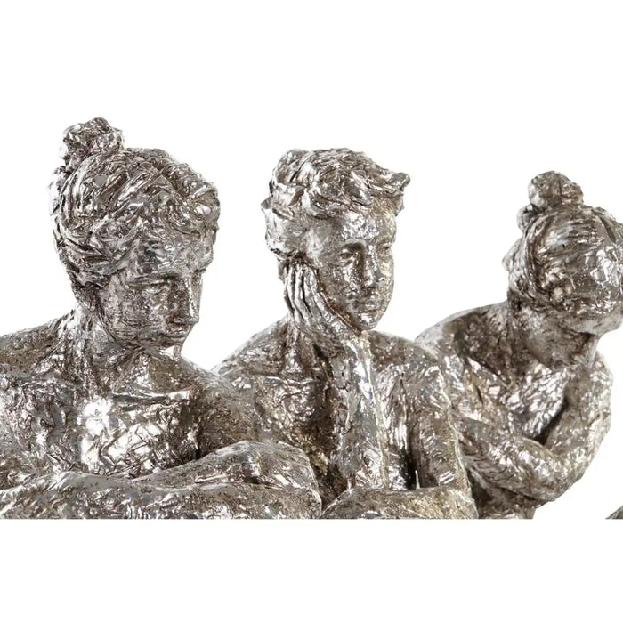 Decorative Figure DKD Home Decor 17 x 15 x 26 cm Lady Silver (3 Units) - Декорация и Осветление<<<Дом