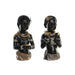 Decorative Figure DKD Home Decor 20,5 x 18 x 35 cm Black Colonial African Woman (2 Units) - Декорация и
