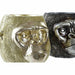Decorative Figure DKD Home Decor 20 x 24,5 x 18,5 cm Silver Golden Colonial Gorilla (2 Units) - Декорация и