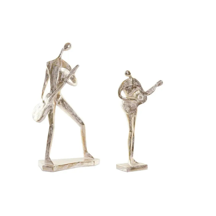 Decorative Figure DKD Home Decor 21 x 13 x 42 cm 17 x 7,5 x 33 cm Golden Music (2 Units) - Декорация и Осветление<<<Дом