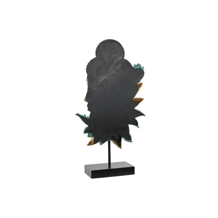 Decorative Figure DKD Home Decor 22 x 8 x 42,5 cm Black Golden Buddha Turquoise Oriental (2 Units) - Декорация и