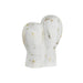 Decorative Figure DKD Home Decor 23 x 10 x 30 cm Face Golden Aluminium White - Декорация и Осветление<<<Дом
