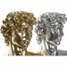 Decorative Figure DKD Home Decor 24,5 x 17,5 x 36 cm Silver Golden Bust Neoclassical (2 Units) - Декорация и