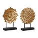 Decorative Figure DKD Home Decor 25 x 8 x 34 cm Black Golden Modern Circles (2 Units) - Декорация и Осветление<<<Дом
